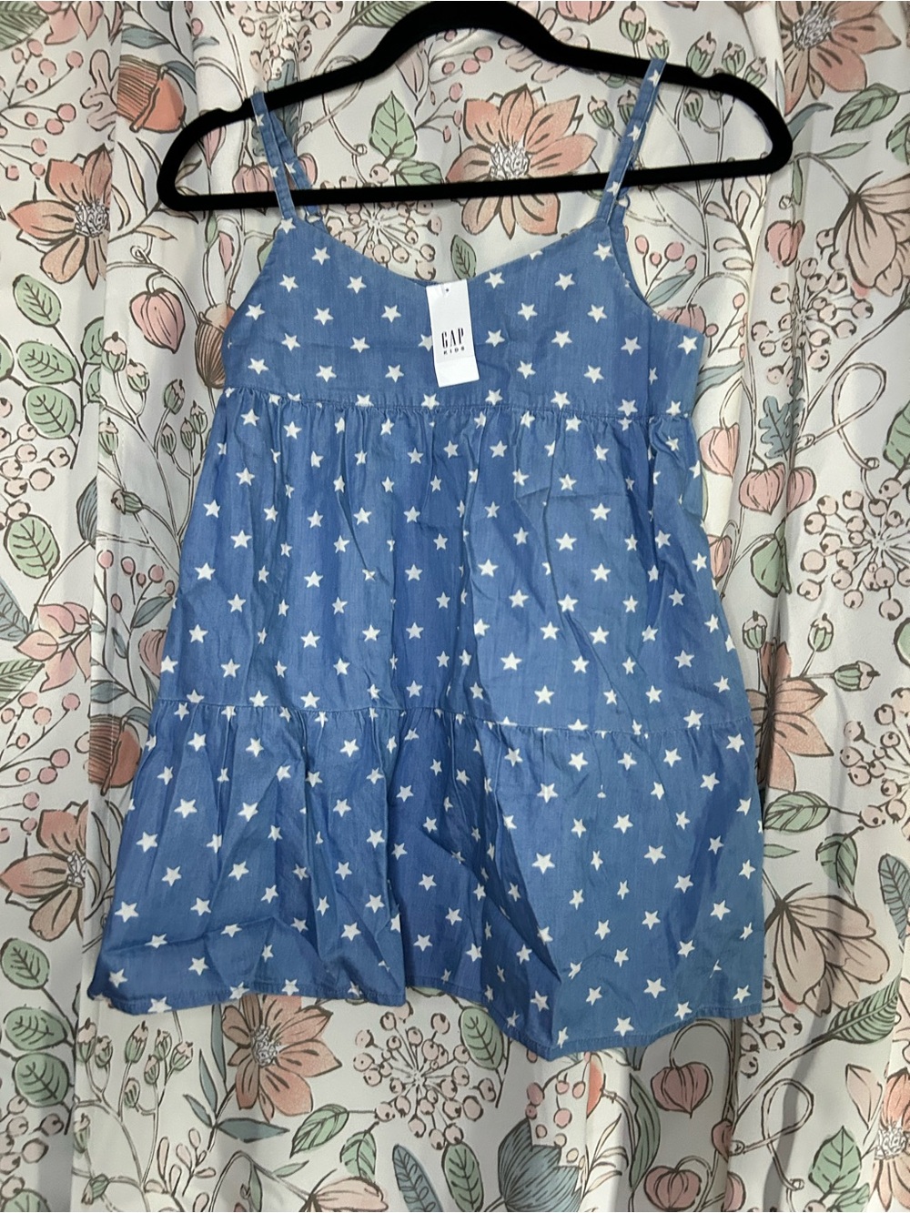 GAP Blue Star Print Tiered Sundress